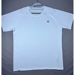 Rabbit EZ Tee Short Sleeve Running Shirt Mens XL White R0061 Performance Top